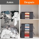Set Caja Organizadora X2 Ropa Guarda Mantas Frazadas Tela QL
