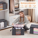 Set Caja Organizadora X2 Ropa Guarda Mantas Frazadas Tela QL