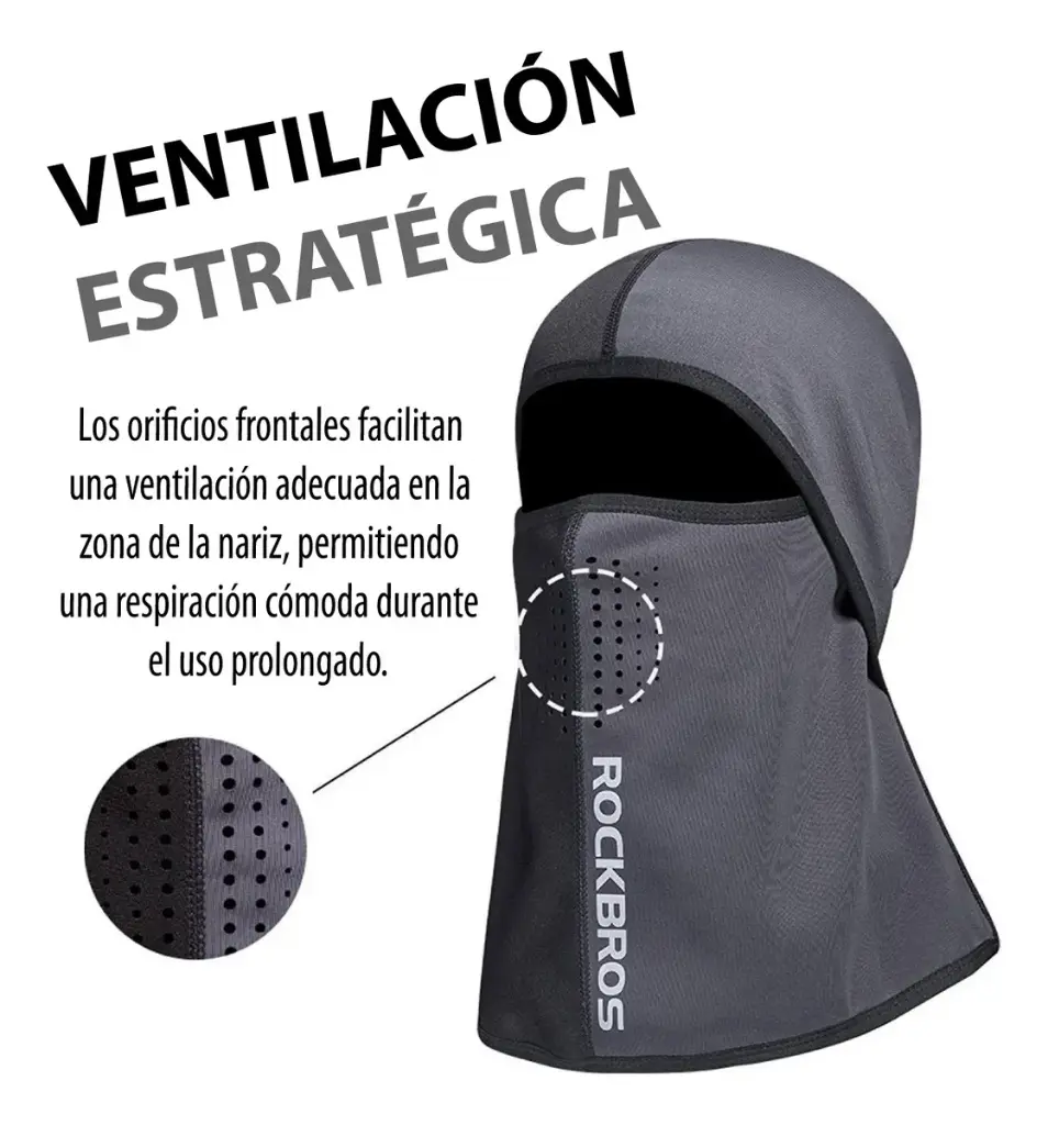Máscara Térmica Rockbros Bicolor Filtro Invierno Pasamontaña