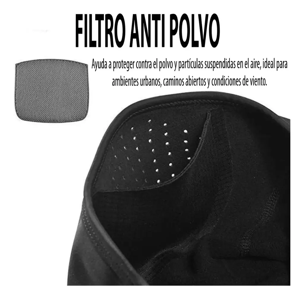 Máscara Térmica Rockbros Bicolor Filtro Invierno Pasamontaña