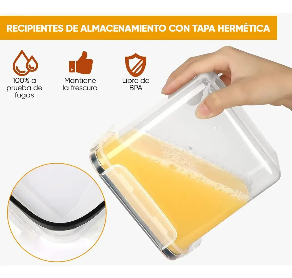 Juego X24 Frascos Hermeticos Recipientes Organizador Cocina® 
