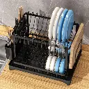 Escurridor Seca Platos Doble Metal Vajilla Dos Niveles Ql ®