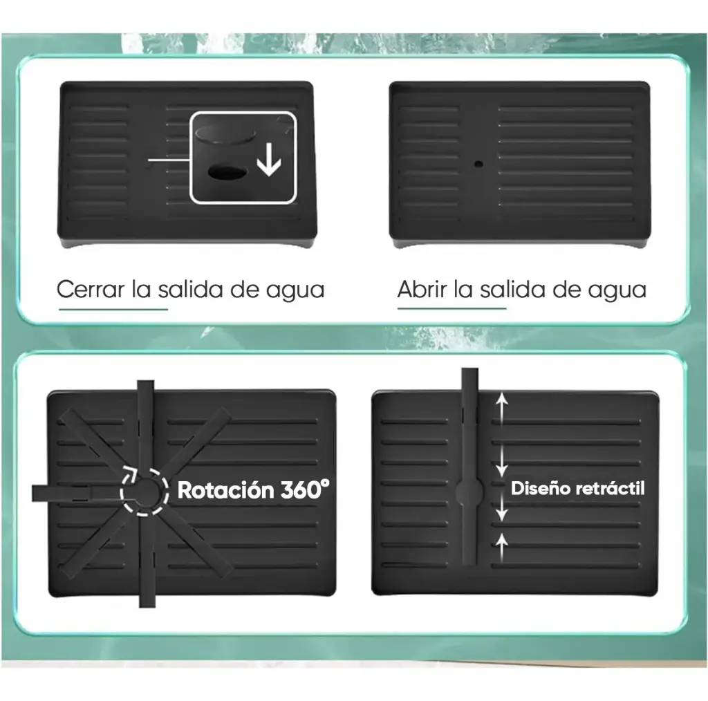 Escurridor Seca Platos Doble Metal Vajilla Dos Niveles Ql ®