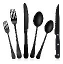 Juego De Cubiertos 24 Pzas Acero Inoxidable Cuchillo Carne ® 