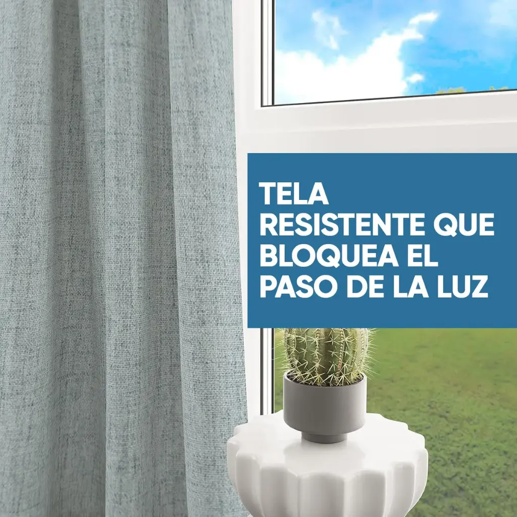 Cortina 100% Blackout Doble Faz Termica X2 Textura Tipo Lino 
