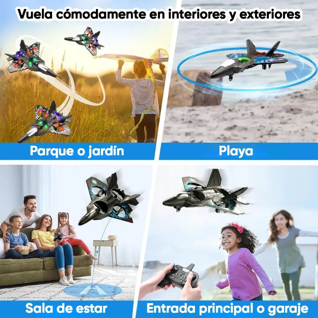 Avión A Control Remoto Volador Planeador De Espuma Juguete