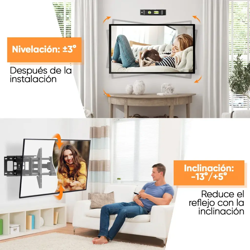 Soporte Articulado Movil Pared Tv Monitor De 32-80 Pulgadas® 