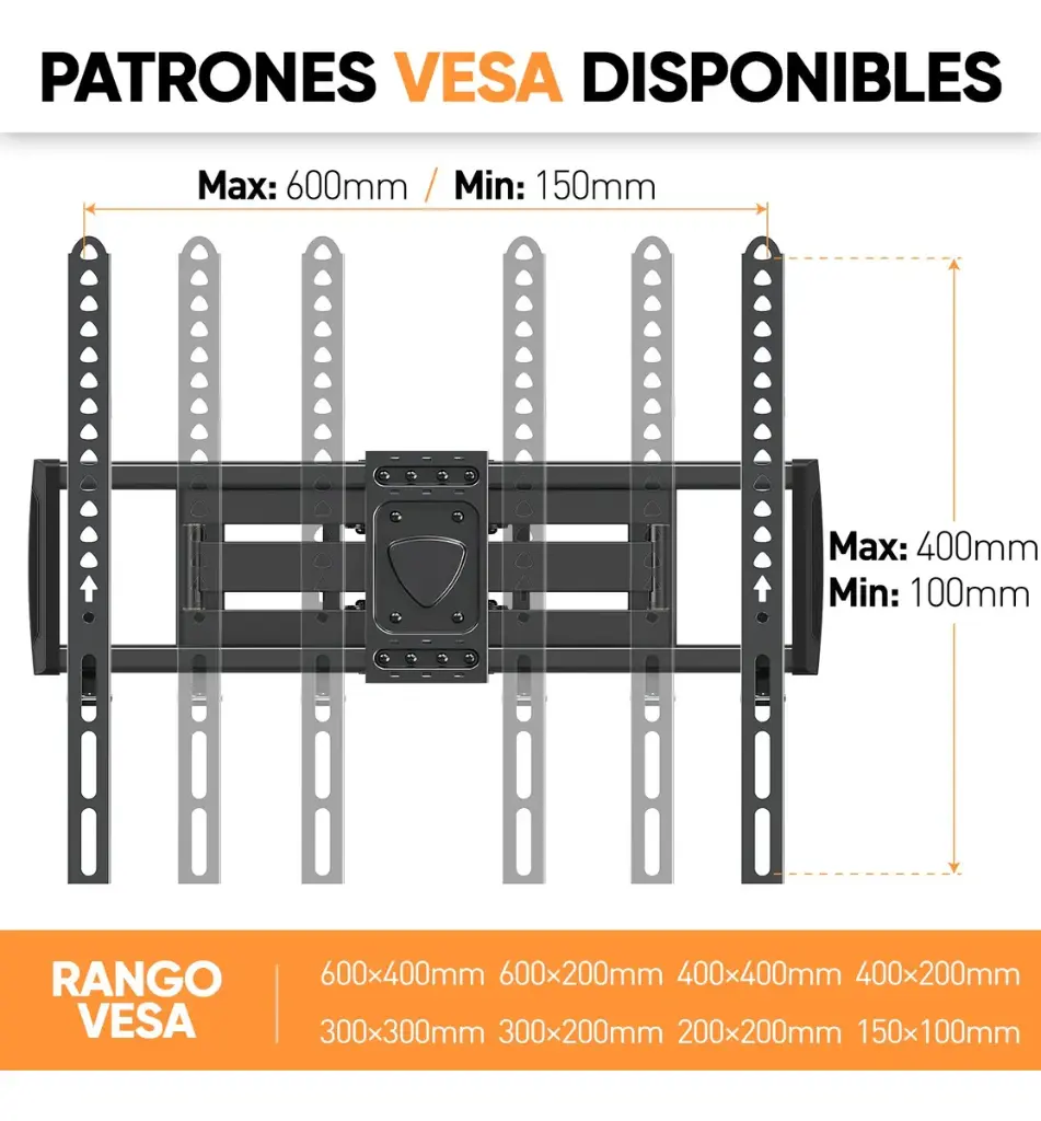 Soporte Articulado Movil Pared Tv Monitor De 32-80 Pulgadas® 