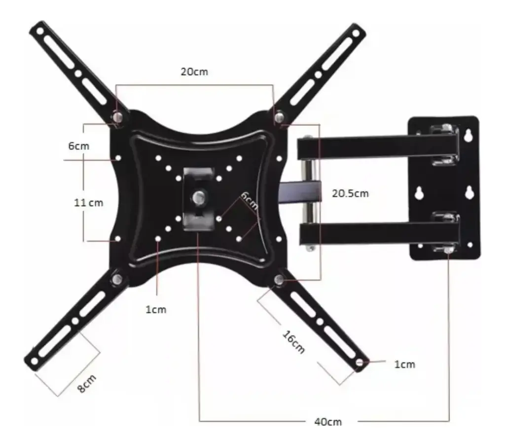 Soporte Articulado Con Brazo Móvil Para Tv Lcd 14'' A 55'' 
