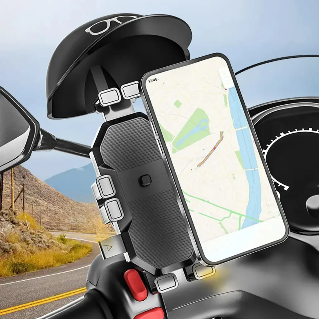 Soporte Universal Celular Ajustable Moto Bicicleta Protector 