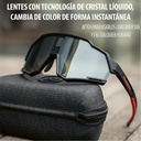 Lentes Deportivos Rockbros Chip Inteligente Fotocromatico Uv