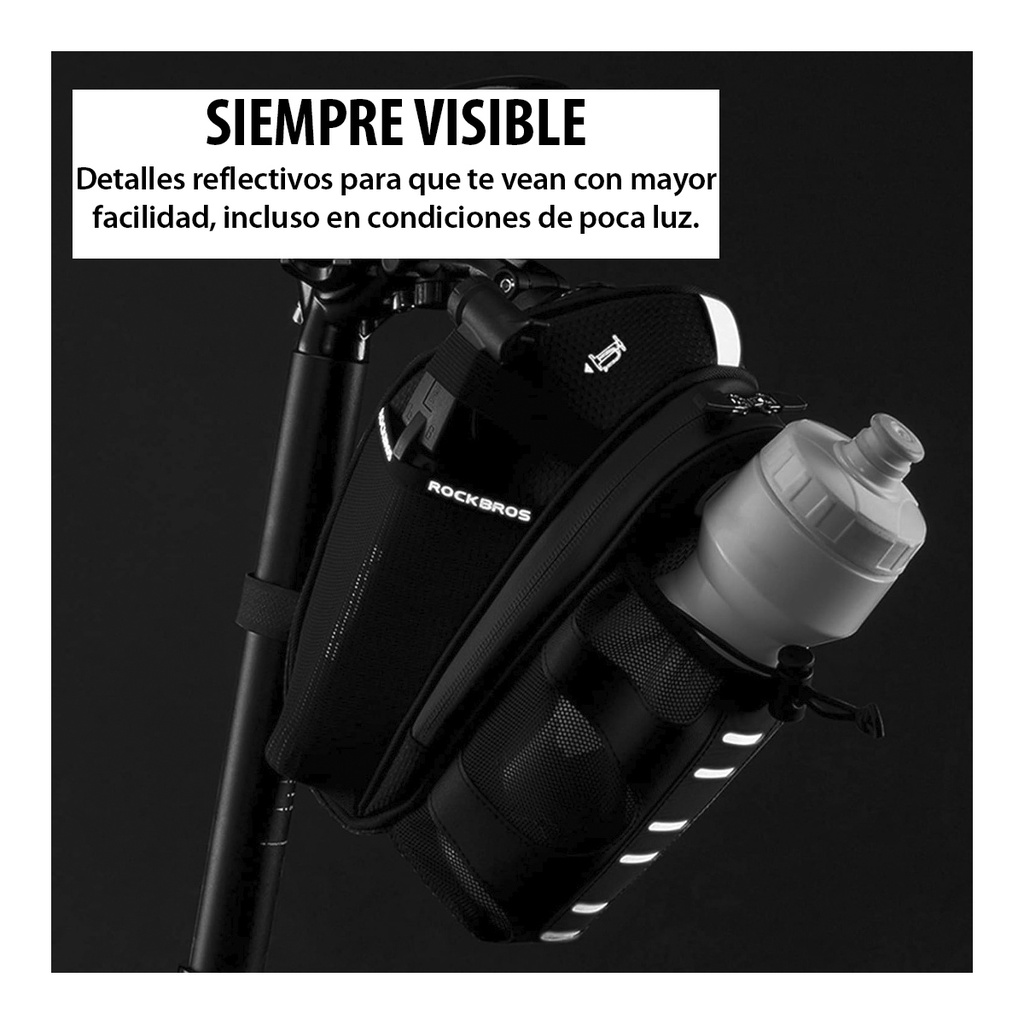 Bolso Rockbros Para Debajo Del Asiento Con Soporte Para Cara