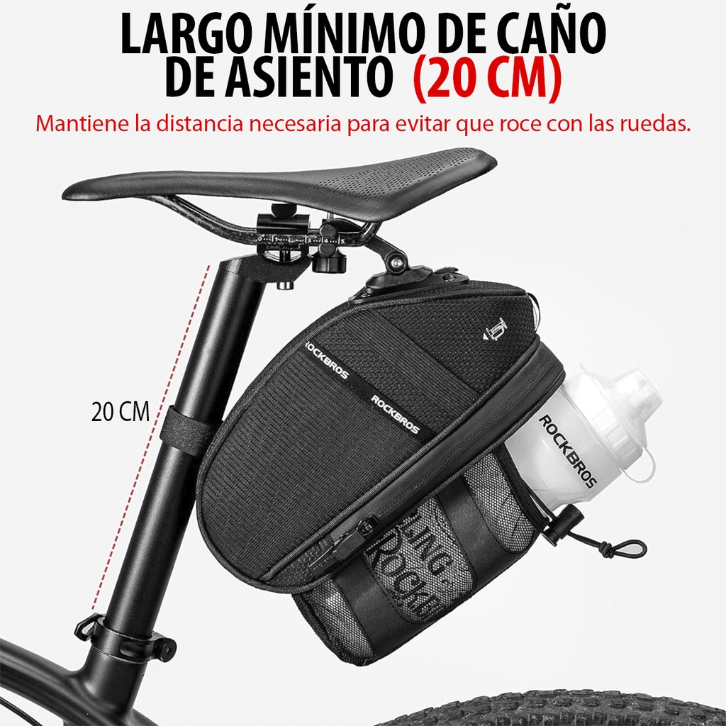 Bolso Rockbros Para Debajo Del Asiento Con Soporte Para Cara