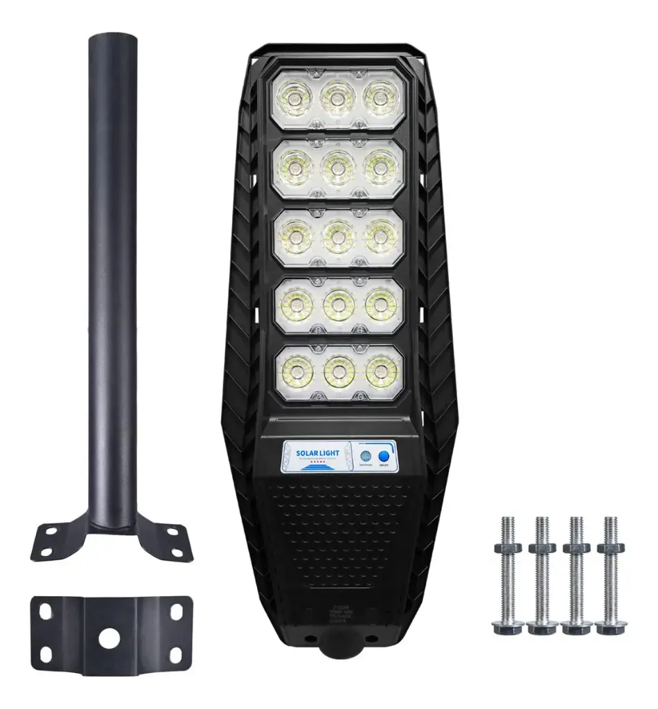 Foco Led Panel Solar 500w Con Brazo Exterior C/remoto