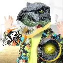 Mascara Dinosaurio Jurassic Luces Y Sonido Halloween