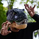 Mascara Dinosaurio Jurassic Luces Y Sonido Halloween