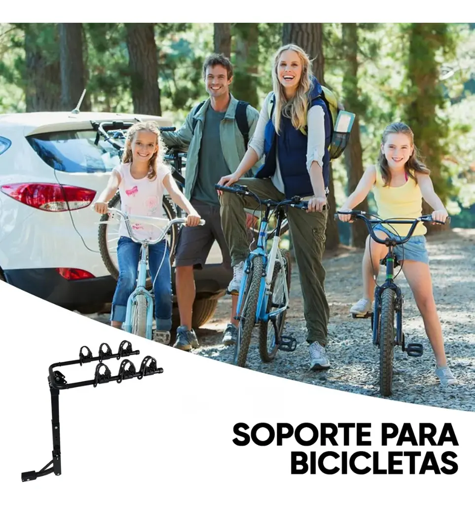 Soporte Para Bicicleta Para Enganche De Bola De Trailer 3/5
