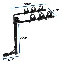 Soporte Para Bicicleta Para Enganche De Bola De Trailer 3/5
