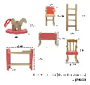 Set Muebles Madera Dormitorio Niños Kids Bedroom 10 Piezas