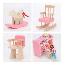 Set Muebles Madera Dormitorio Niños Kids Bedroom 10 Piezas