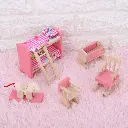 Set Muebles Madera Dormitorio Niños Kids Bedroom 10 Piezas