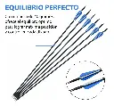 Set X5 Flecha Para Arco Fibra De Vidrio Y Punta Rosca 80 Cm