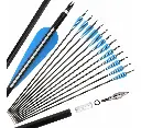 Set X5 Flecha Para Arco Fibra De Vidrio Y Punta Rosca 80 Cm
