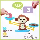 Juego Balanza Mono Aprende Matemáticas Montessori Para Niños 