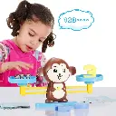 Juego Balanza Mono Aprende Matemáticas Montessori Para Niños 
