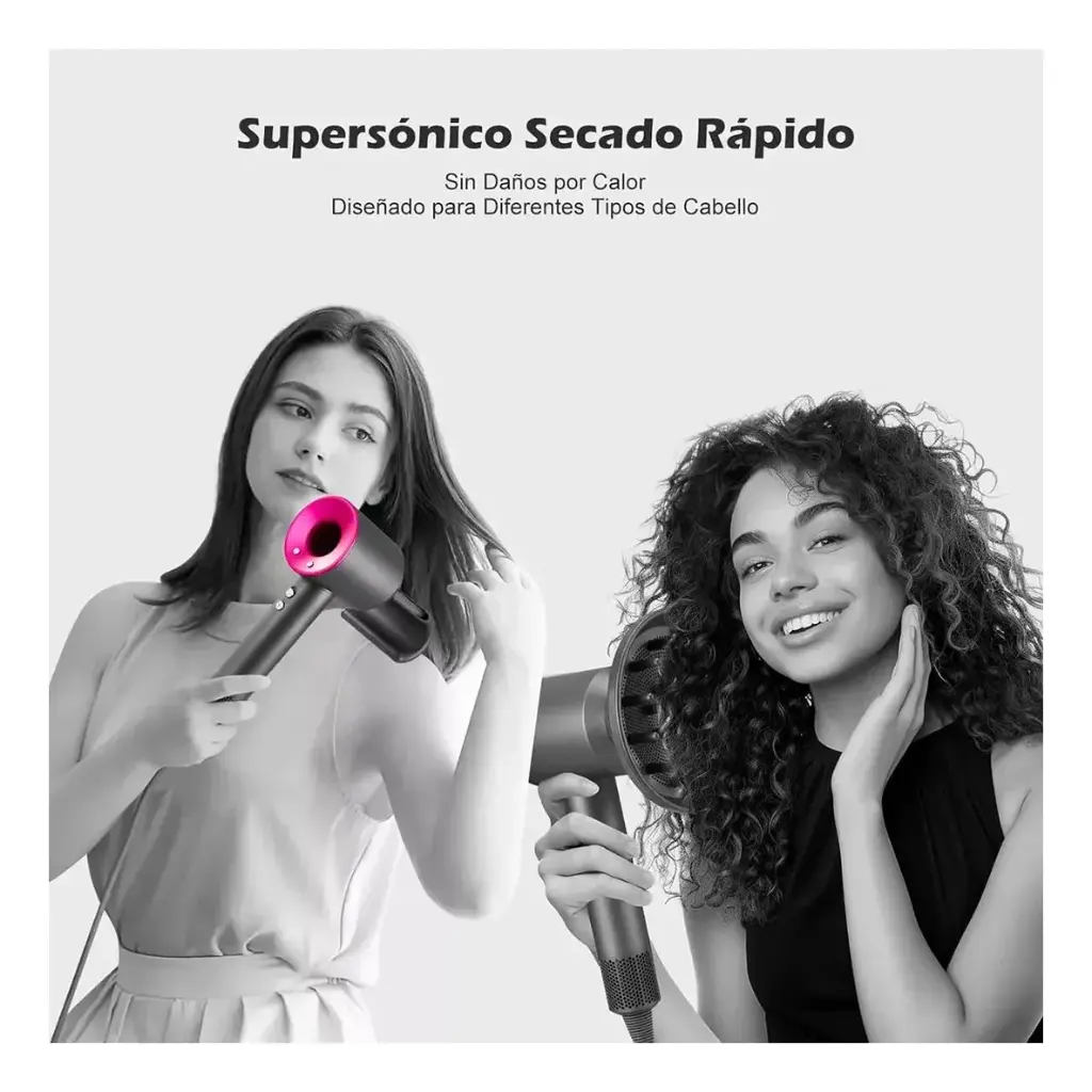 Secador De Pelo 5 En 1 1700w 3 Velocidades 3 Temperaturas