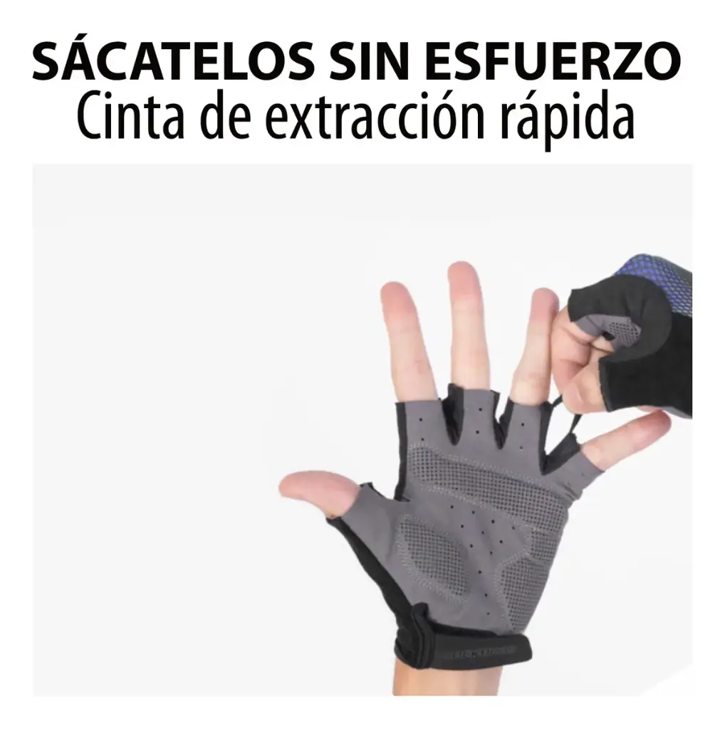 Guantes Ciclismo Rockbros De Medio Dedo Con Gel Acolchado