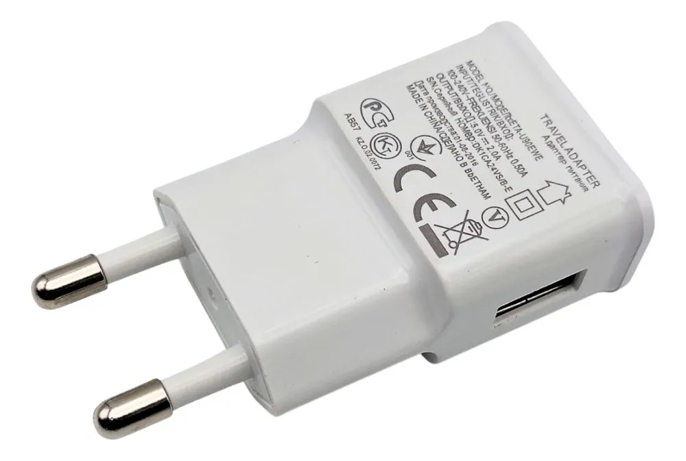 Ficha Cargador Para Carga Rápida 2.1a Hyt Pared Usb Blanco