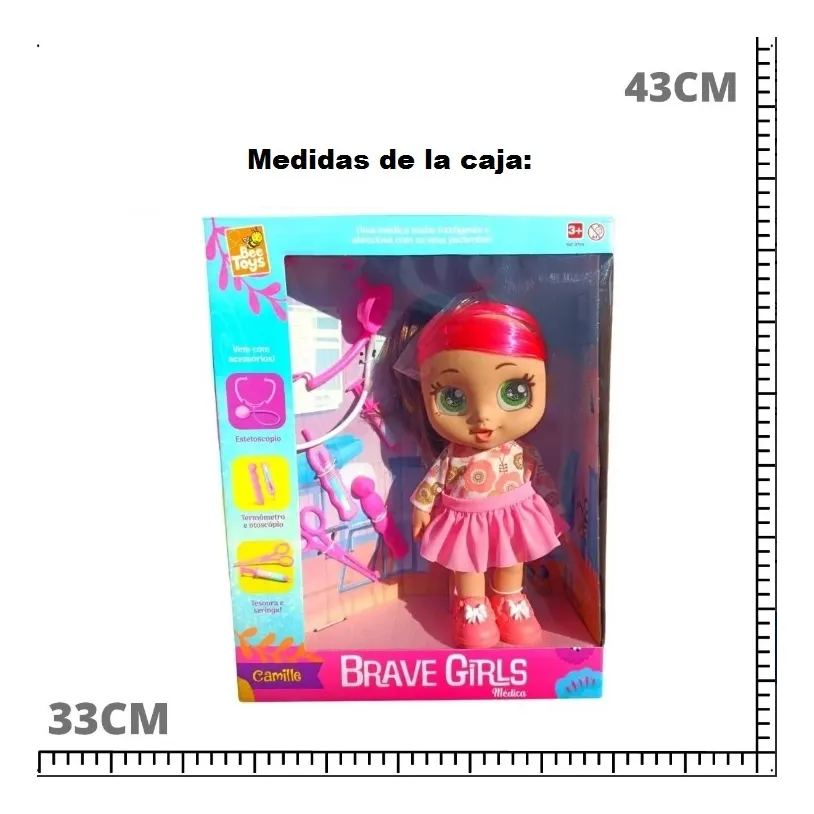 Camila Doctora Brave Girls Médica Muñeca Juguete
