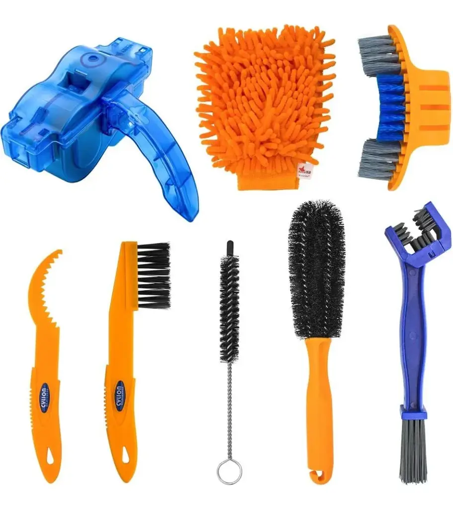 Kit Limpieza Para Bicicleta Cyllion Cepillo Limpia Cadena 