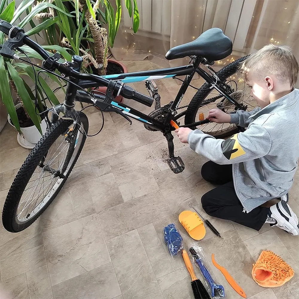 Kit Limpieza Para Bicicleta Cyllion Cepillo Limpia Cadena 