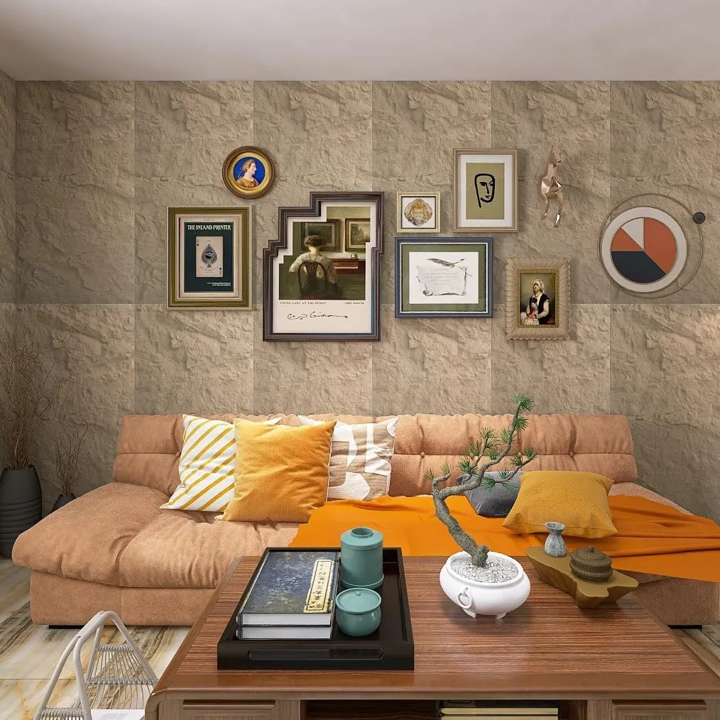 Placa Revestimiento Pared Interior Decoracion Simil Piedra 