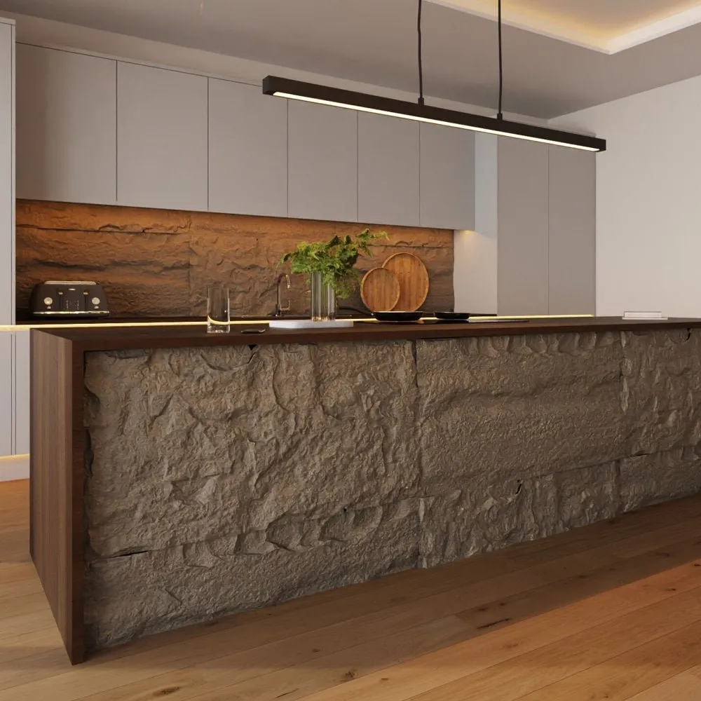 Placa Revestimiento Pared Interior Decoracion Simil Piedra 