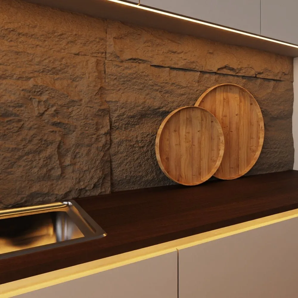 Placa Revestimiento Pared Interior Decoracion Simil Piedra 