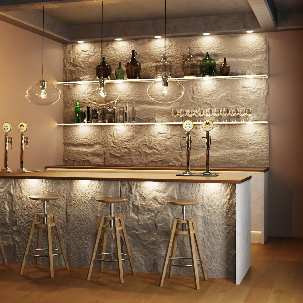 Placa Revestimiento Pared Interior Decoracion Simil Piedra 