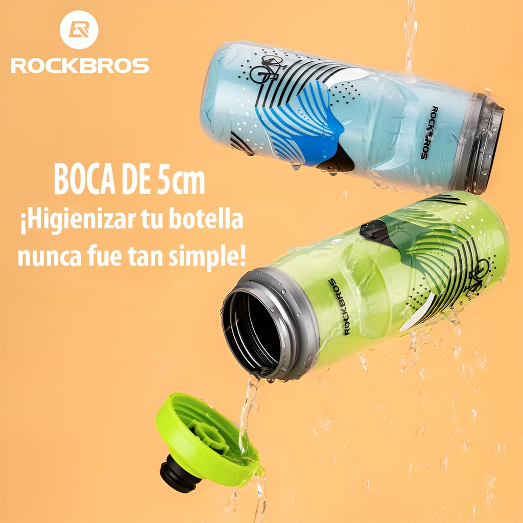 Botella Deportiva Caramañola Térmica Rockbros Ciclismo