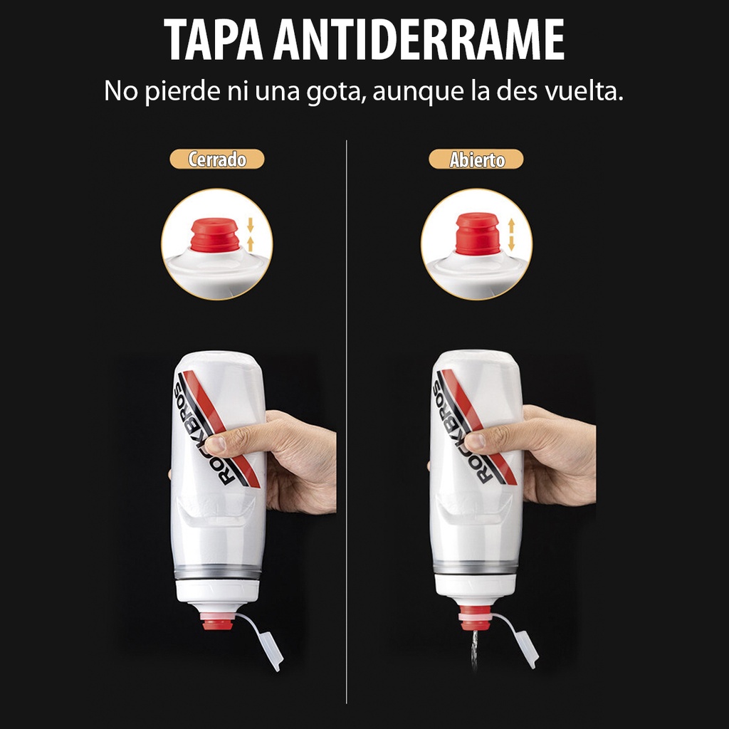 Botella Deportiva Caramañola Térmica Rockbros Ciclismo