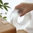 Cinta De Nano Gel Lavable Doble Faz Transparente 3 Metros
