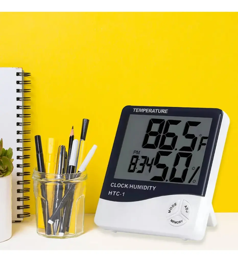 Reloj Termometro Temperatura Higrometro Humedad Alarma Ql ®