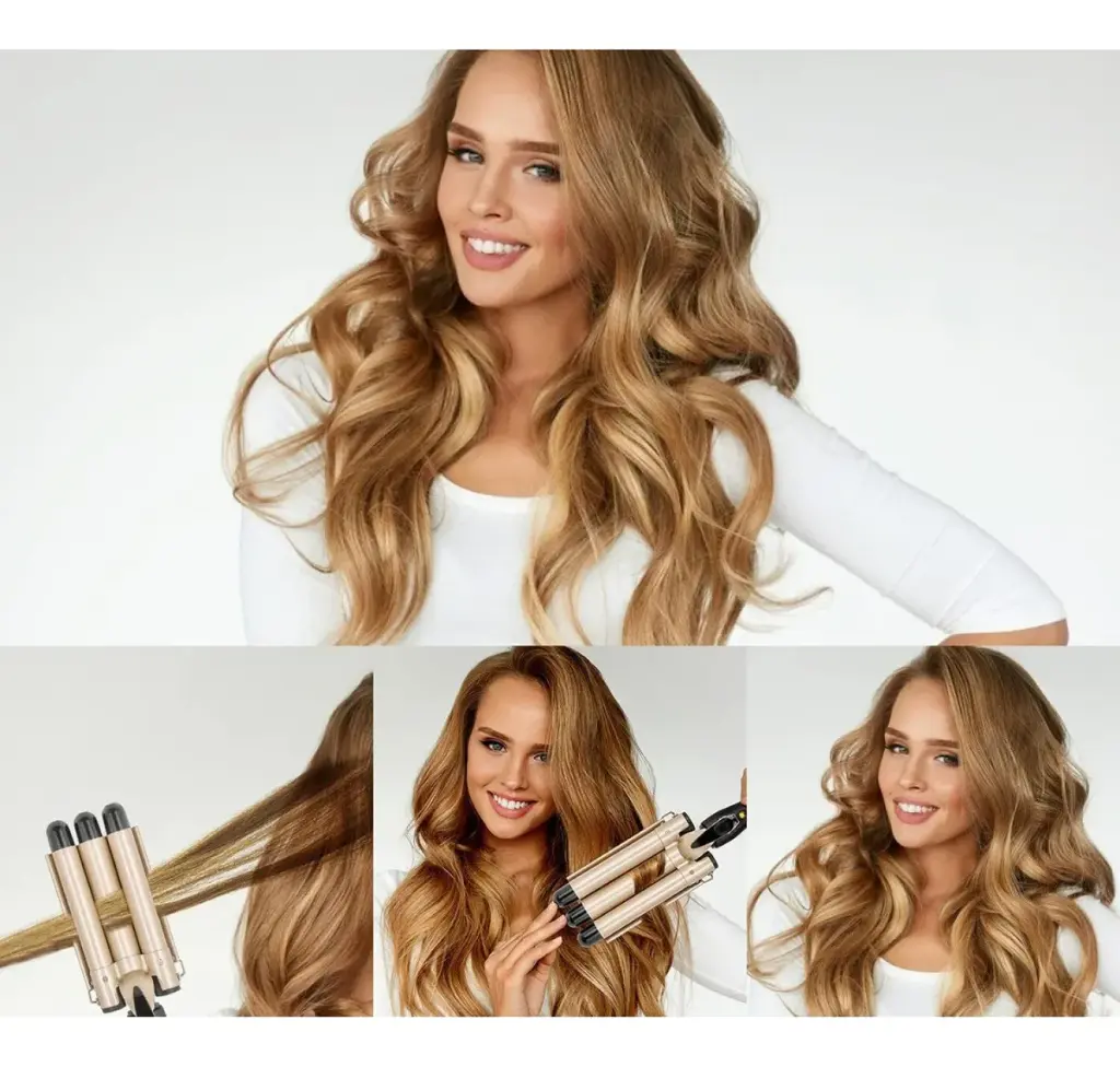 Buclera Rizador Ondulador Triple Barril Ondas Pelo Cabello ®