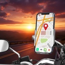 Soporte De Celular Moto Con Cargador Usb Aluminio Bicicletas Para Espejo
