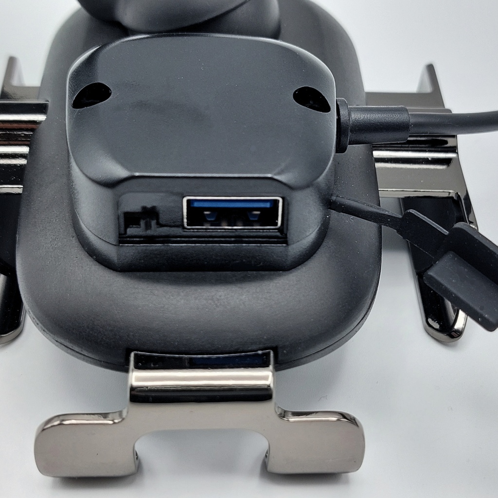 Soporte De Celular Moto Con Cargador Usb Aluminio Bicicletas Para Espejo