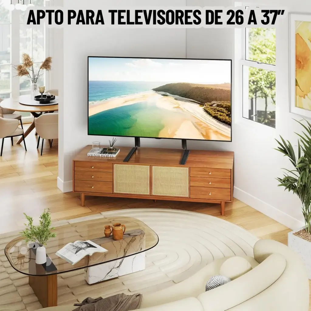 Soporte De Pie Tv Base Fijo 26 A 37 Pulgadas Lcd Led 45 Kg ®