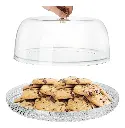 Cubre Torta 27cm Campana Acrilico Plato Postre Cúpula Tapa ®