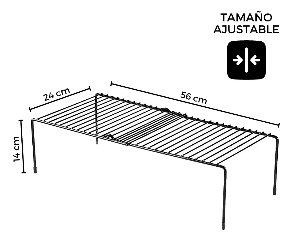 Estante Organizador Alacena Extensible Cocina Baño Separador 