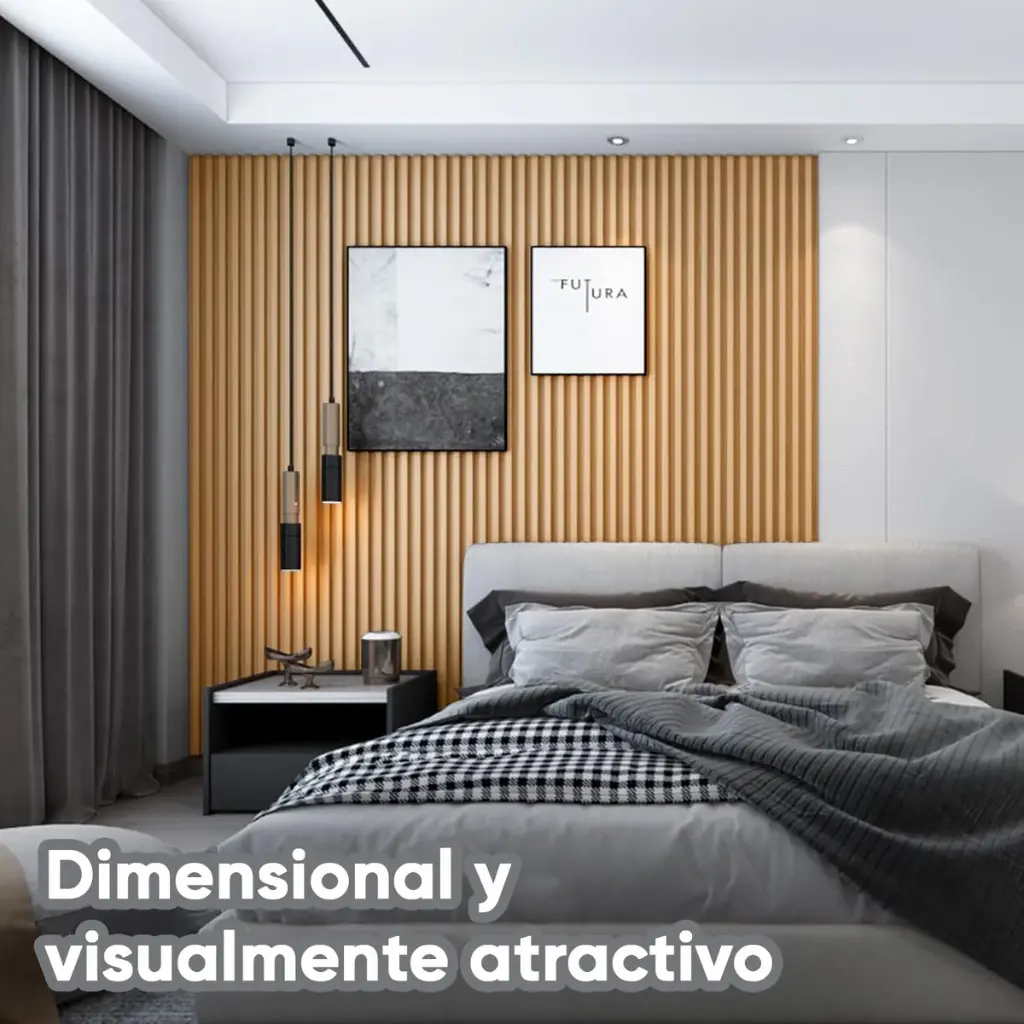 Wall Panel Wpc Revestimiento Interior Pared 2.90m X 16.5 Cm